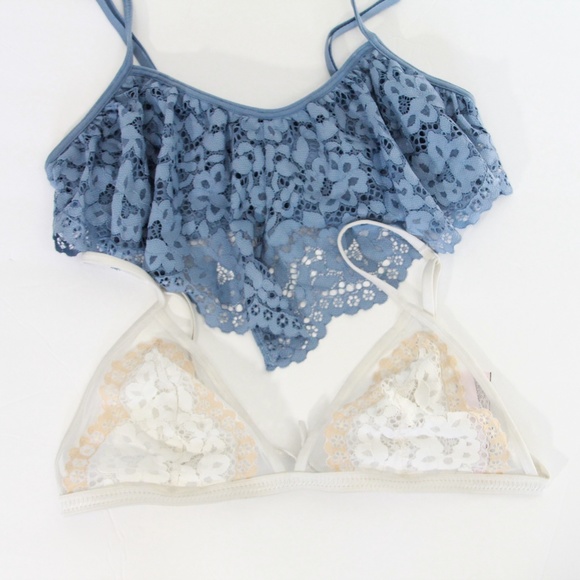 Victoria's Secret Bralette Set Women Medium Bundle of 2 Wire Less VS - Picture 1 of 8